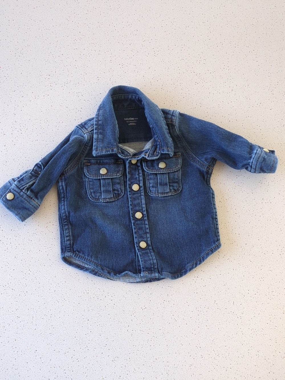 GAP Baby Blue Denim Jacket 0-3 Months